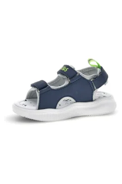 Sandali Navy con strappi e luci Pitt kids 11261