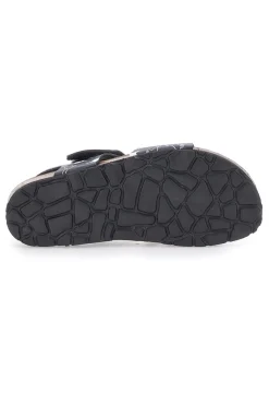 Sandali Navy Con Strappi In Velcro Plantare In Pelle Pitt Kids 45289