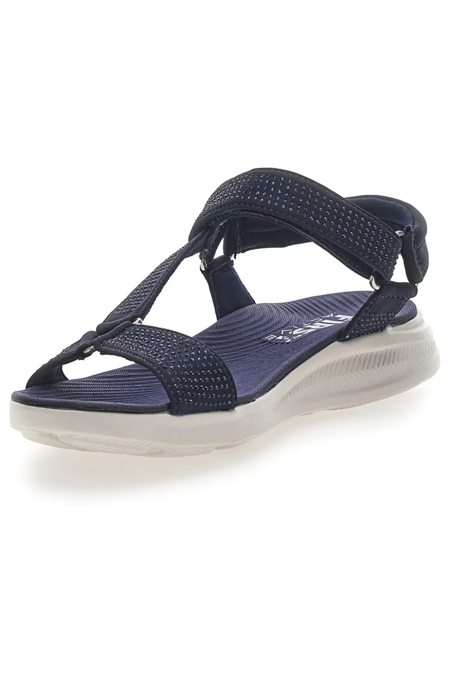 Sandali Navy con Tomaia Elastica Effetto Corda THE FIRST ACTIVE 6
