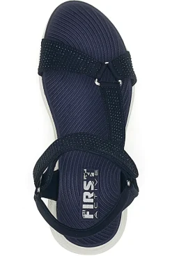Sandali Navy con Tomaia Elastica Effetto Corda THE FIRST ACTIVE 6