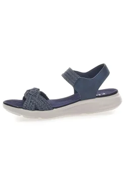 Sandali Navy con Velcro e Fascia Elastica Intrecciata FIRST ACTIVE 3