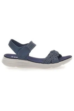 Sandali Navy con Velcro e Fascia Elastica Intrecciata FIRST ACTIVE 3