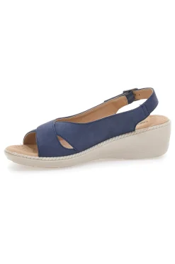 Sandali Navy Slingback Con Platform Mio Tempo MIN9180