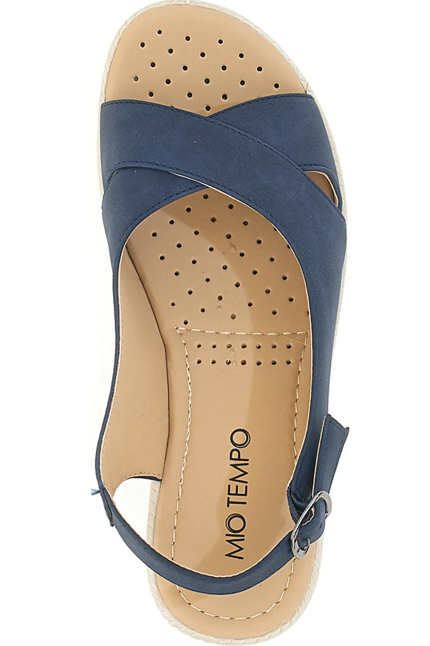 Sandali Navy Slingback Con Platform Mio Tempo MIN9180