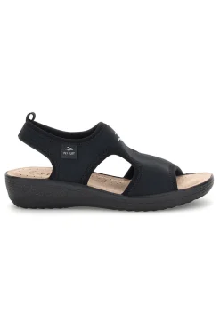 Sandali neri anatomici anti-shock Fly flot 90550E71LA