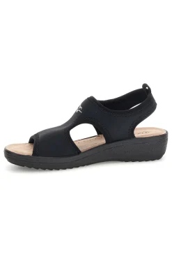 Sandali neri anatomici anti-shock Fly flot 90550E71LA