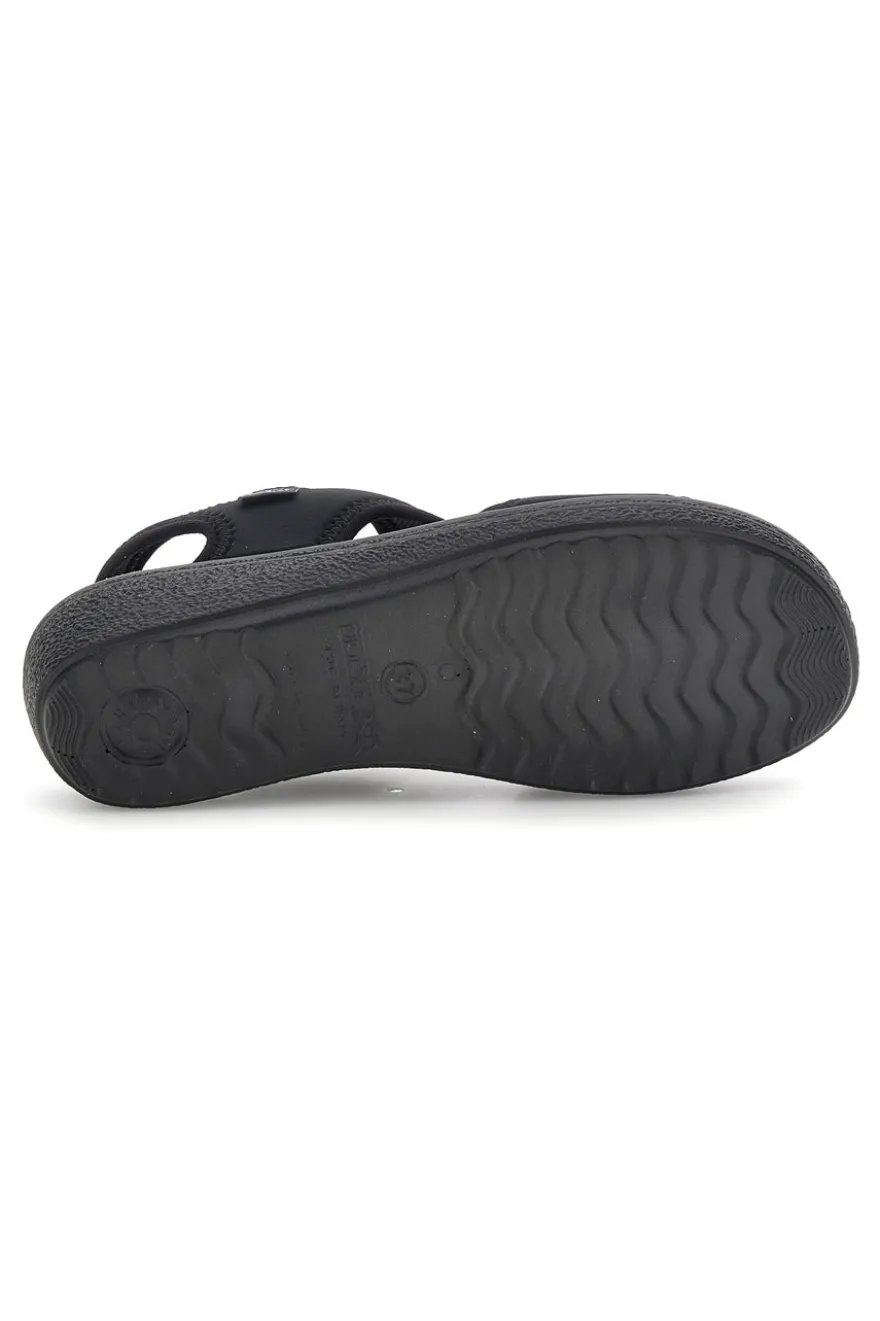 Sandali neri anatomici anti-shock Fly flot 90550E71LA