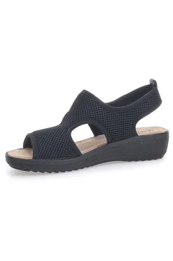 Sandali neri con apertura laterale da donna Fly Flot 55B85F