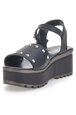 Sandali Neri Con Borchie sulla Tomaia in Pelle PITTARELLO LOVE 3553101