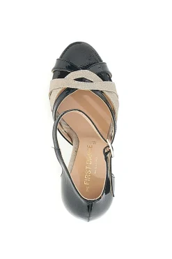Sandali Neri Con Brillantini Tacco 9,5 cm The First Dance 4887