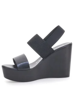 Sandali Neri con Elastico Posteriore e Plateau MIO TEMPO 3094/J1054