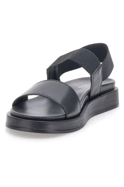 Sandali neri con fasce elastiche Pittarello Focus 28067IN