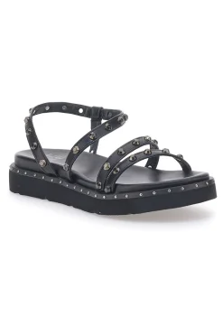 Sandali Neri con Flatform e Borchie ME & ME 670