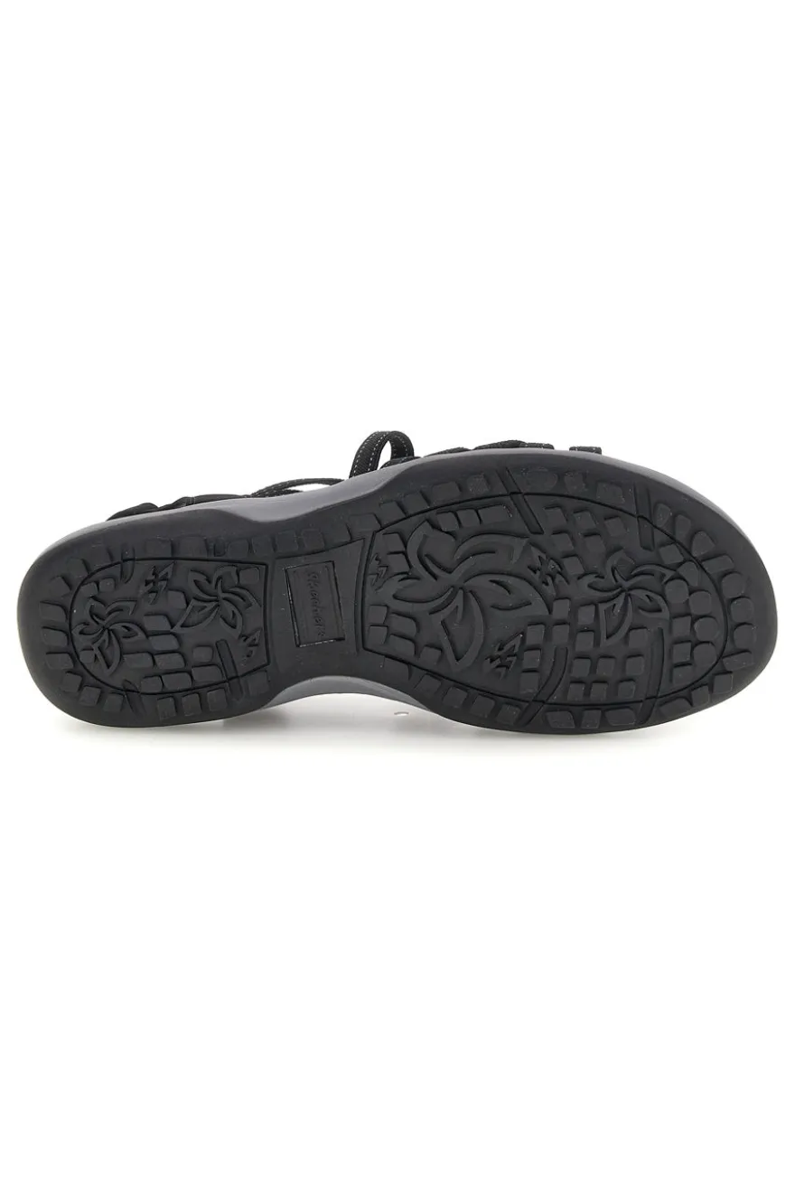 Sandali neri con Memory Foam Skechers Reggae Slim Summer Getaway