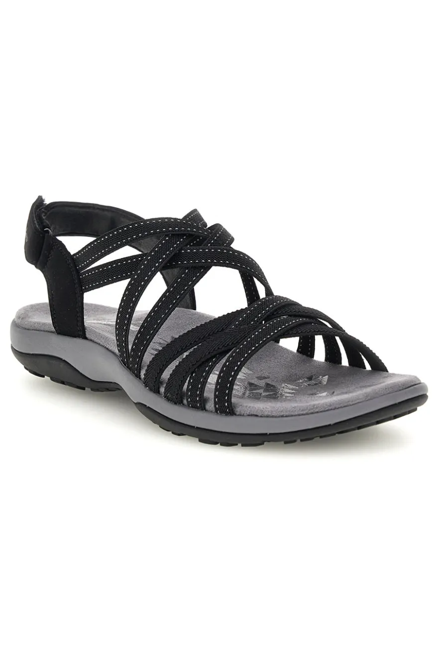 Sandali neri con Memory Foam Skechers Reggae Slim Summer Getaway