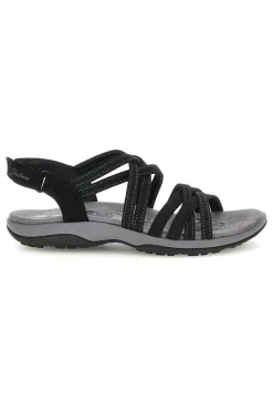 Sandali neri con Memory Foam Skechers Reggae Slim Summer Getaway