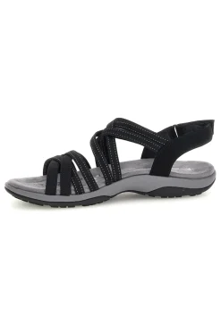 Sandali neri con Memory Foam Skechers Reggae Slim Summer Getaway