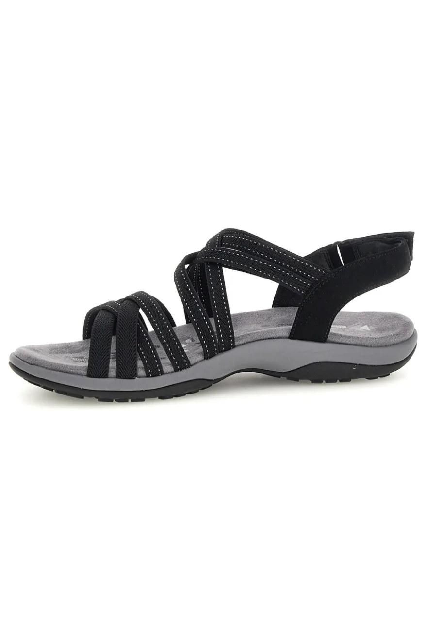Sandali neri con Memory Foam Skechers Reggae Slim Summer Getaway