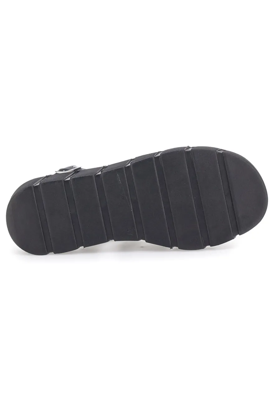 Sandali Neri Con Platform e Made in Italy Pittarello Rock 5840/C