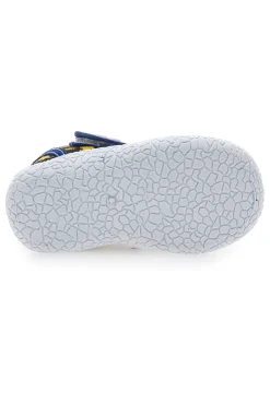 Sandali Neri con Rifiniture Blu e Dinosauri in Tessuto con Punta Chiusa Pitt Kids 2492