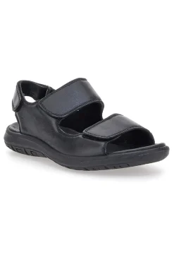 Sandali Neri Con Strappi in Velcro Fly Dinamic 102