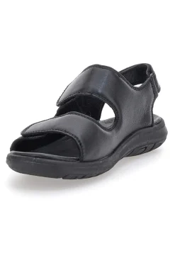 Sandali Neri Con Strappi in Velcro Fly Dinamic 102
