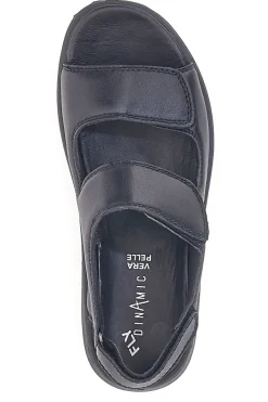 Sandali Neri Con Strappi in Velcro Fly Dinamic 102