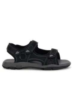 Sandali neri con strappi in velcro Jerpoint CN6