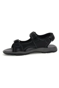 Sandali neri con strappi in velcro Jerpoint CN6