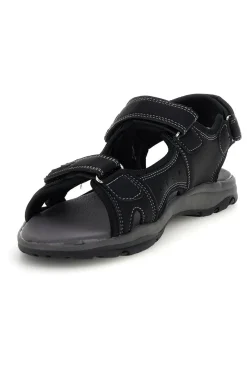 Sandali neri con strappi in velcro Jerpoint CN6