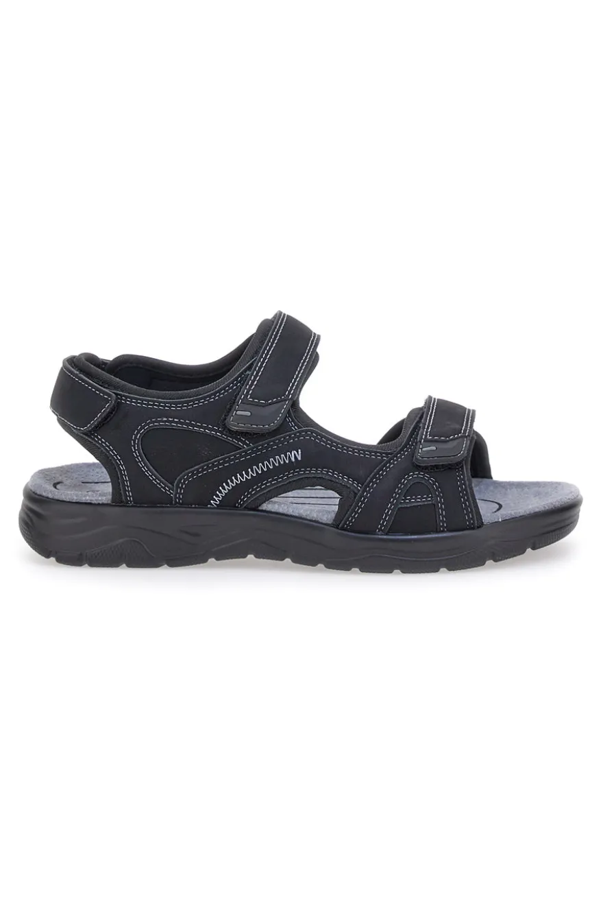 SANDALI NERI CON STRAPPO JOHES LAND 3102