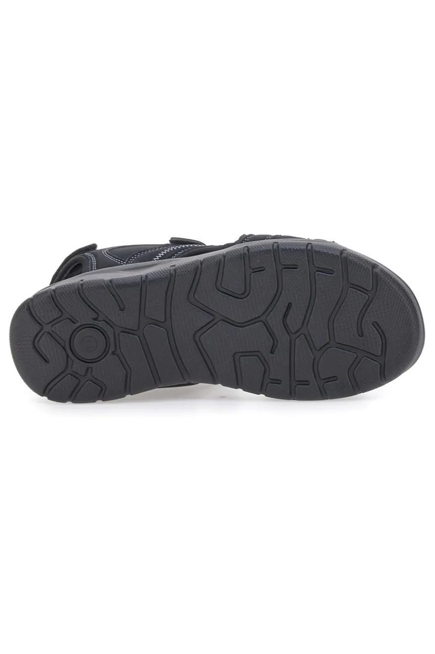 SANDALI NERI CON STRAPPO JOHES LAND 3102
