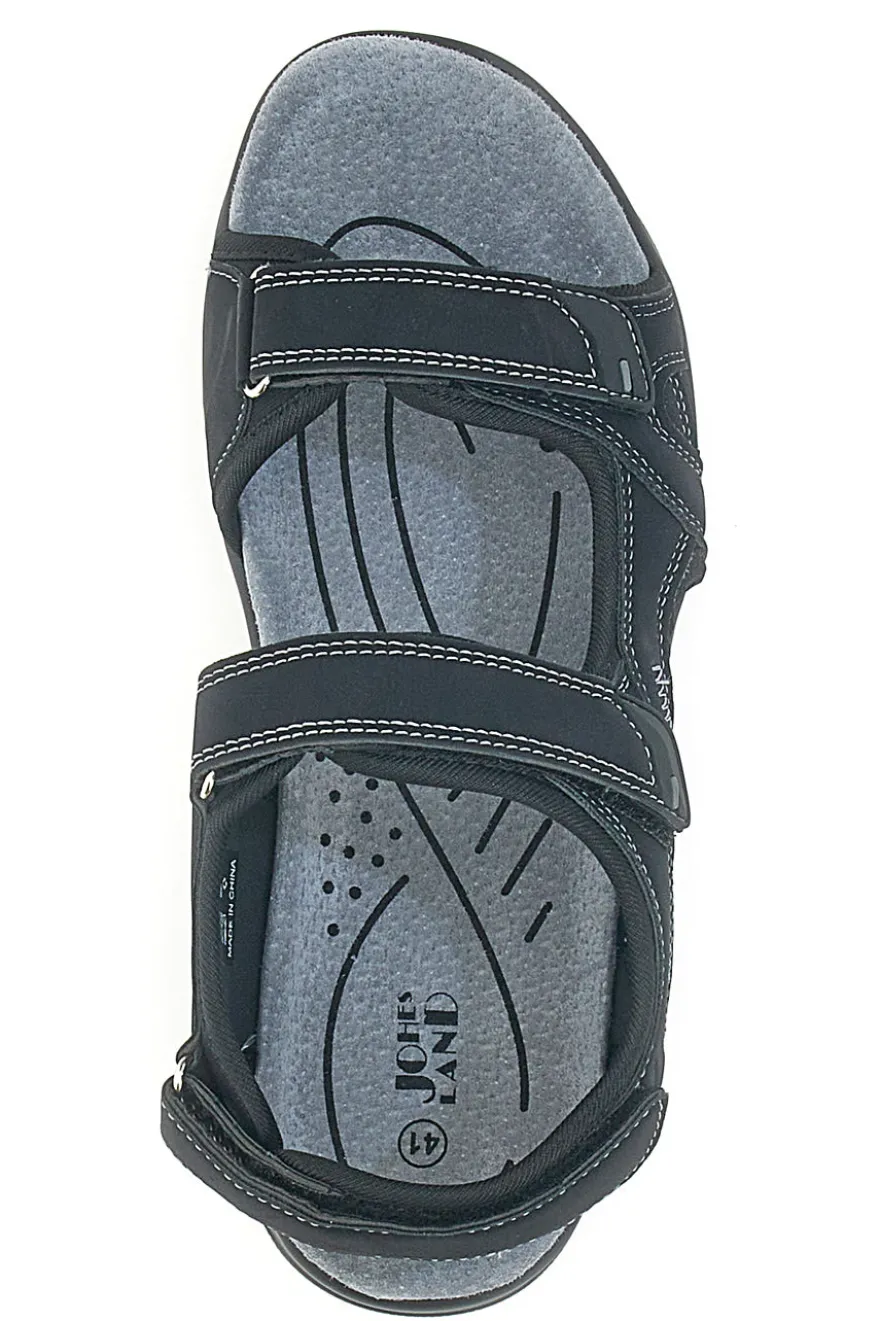 SANDALI NERI CON STRAPPO JOHES LAND 3102