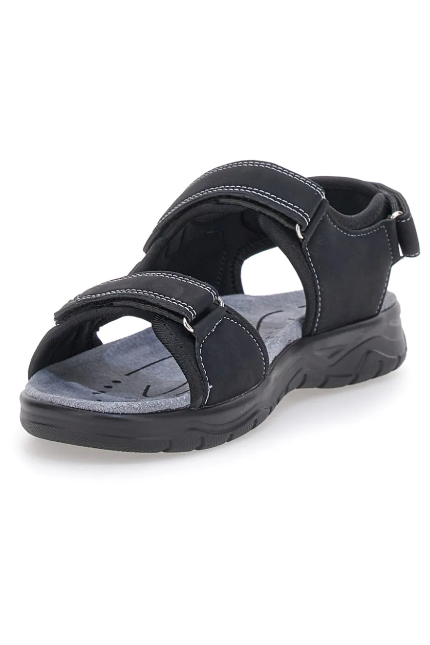SANDALI NERI CON STRAPPO JOHES LAND 3102