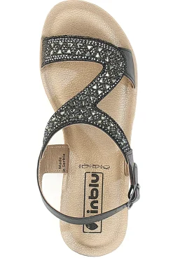 Sandali Neri Con Strass Inblu 39 Bv