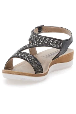 Sandali Neri Con Strass Inblu 39 Bv