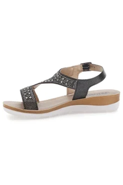 Sandali Neri Con Strass Inblu 39 Bv
