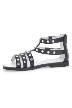 Sandali Neri con Strass Laura Biagiotti 9034