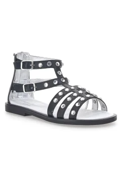 Sandali Neri con Strass Laura Biagiotti 9034