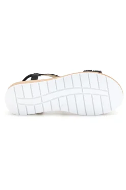 Sandali neri con strass Mio tempo LR263702