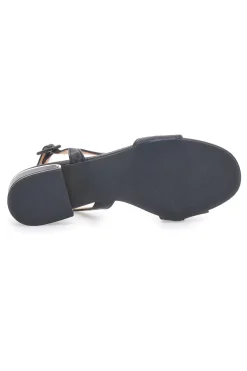 Sandali Neri Con Tacco Basso Mariella Burani 51251