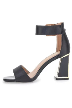 Sandali Neri con Tacco e Cinturino First Lady 407