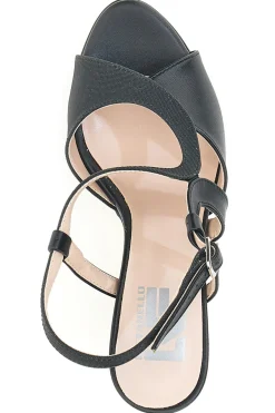 Sandali Neri con Tacco Pittarello Love 4580