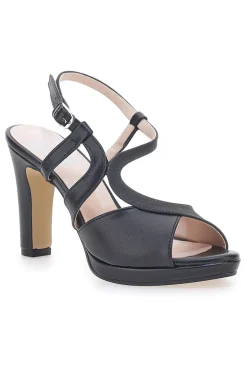 Sandali Neri con Tacco Pittarello Love 4580