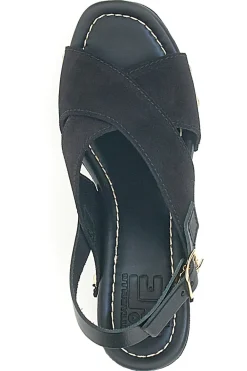 Sandali Neri con Tomaia in Pelle e Tacco a Coda PITTARELLO LOVE 5850