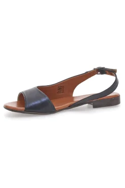 Sandali Neri con Tomaia in Pelle e Tacco Basso PITTARELLO LOOK 225110
