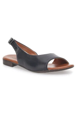 Sandali Neri con Tomaia in Pelle e Tacco Basso PITTARELLO LOOK 225110