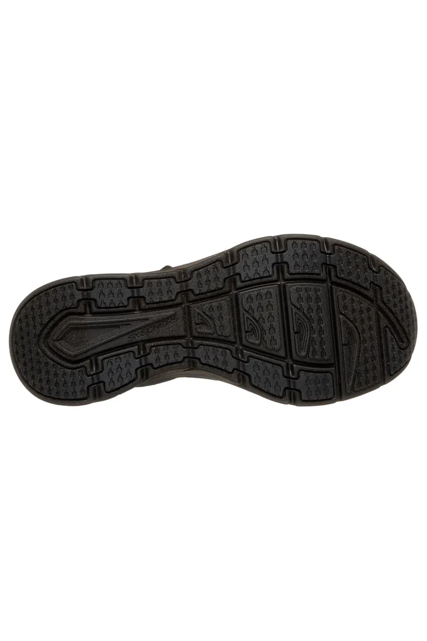 Sandali neri con tripla fascia regolabile Skechers D'LUX WALKER SANDAL SEA-SCAPE