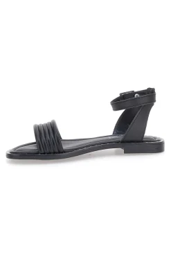 Sandali Neri Flat Con Cinturino Regolabile Pittarello Look DC43877