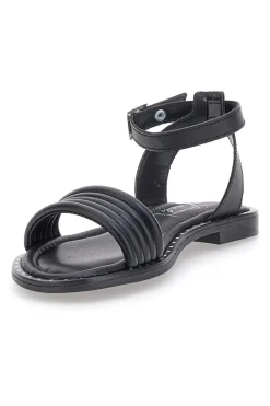 Sandali Neri Flat Con Cinturino Regolabile Pittarello Look DC43877